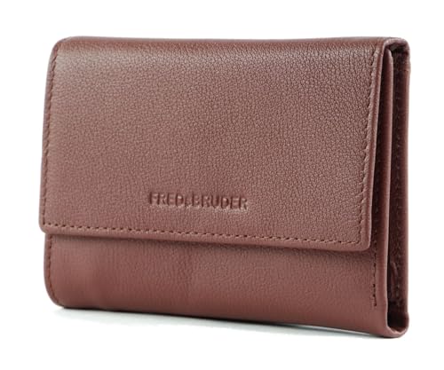 Portefeuille FREDsBRUDER Kleene Dark Cognac, petit portefeuille femme