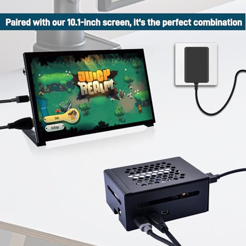 GeeekPi Raspberry Pi 5 ケース、PD 27W 電源付き | PCIe M.2 NVMe SSD シールド トップ X1001 / X1000 / X1003 / N04 / N05 の商品画像 4