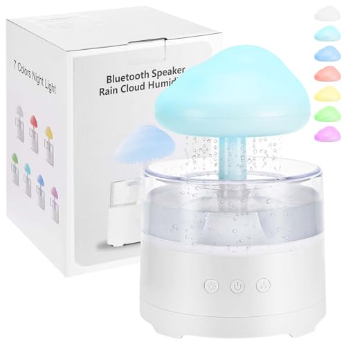 Humidificador Nube Lluvia 400ml, 3 Modos Humificadores para Habitacion con Luz de 7 Colores, Difusor De Aceites Esenciales De Aromaterapia Nano Niebla, Ayuda a Dormir y Relajarse Humidificador Nube Lluvia 400ml, 3 Modos Humificadores para Habitacion con Luz de 7 Colores, Difusor De Aceites Esenciales De Aromaterapia Nano Niebla, Ayuda a Dormir y Relajarse