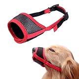 【Materiales De Alta Calidad】 Nuestro bozal para perros adopta malla Transpirable y material de nailon suave, Protege al perro de daños, Dale la mejor Comodidad.