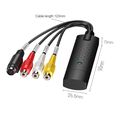 Placa Captura Áudio E Vídeos S-vídeo Rca X Usb 2.0 Filmagens