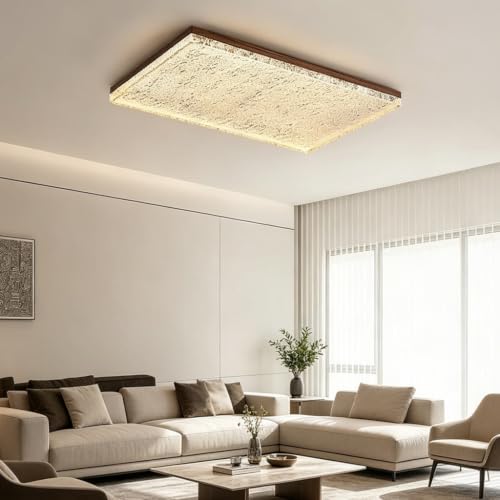Plafonnier LED moderne dimmable avec télécommande pour salon modèle B