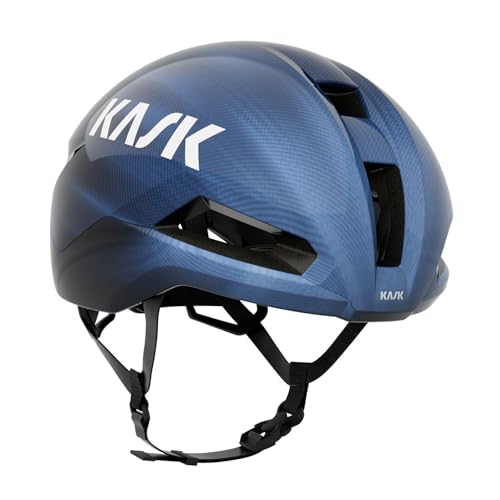 KASK Nirvana Bike Helmet, Aerodynamic Triathlon Adult Cycling Helmet with Impact Protection for Track Racing, Road Cycling Races & Triathletes - Blueberry Fade - Medium