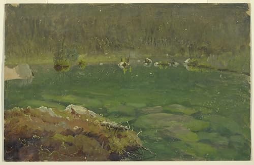 Affiche lac alpine Bavière impression sur toile de Frederic Edwin Church pour salon 60x90cm