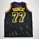 Facsimile Autographed Luka Doncic Los Angeles LA Black Mamba Reprint Laser Auto Basketball Jersey Size Men's XL