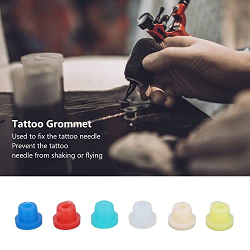 100Pcs Tattoo Machine Needle Grommet, Soft Tattoo Rubber Nipple Tattoo Supplies #TOP1