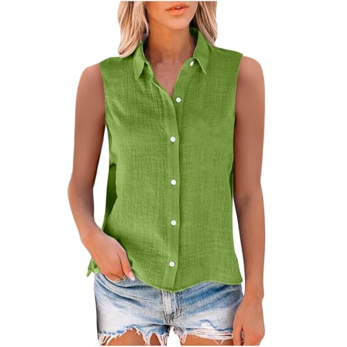 Camisas de lino y algodón para mujer con corte oversize transpirable 6