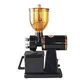 Contenedor de frijoles transparente visible, embudo de 250 g, gran capacidad, desmontable y limpio, más conveniente; se puede actualizar a un contenedor de frijoles anti-salto, previene efectivamente las burlas al moler frijoles; afilado profesional, súper dureza, no es fácil de usar, incluso café en polvo
