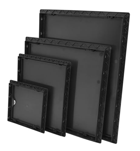 Miratic Revisionsklappe Farbe Schwarz ABS-Material (15 x 20 cm)