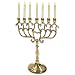 Ectoria 7-Branch Brass Temple Menorah (Medium)