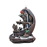 CZDYUF Smoke Waterfall Backflow Incense Burner Decor Incense Holder Resin Censer Mountain River Sunr