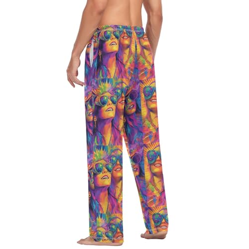 GuoChe Christmas Pajamas Pants For Men Christmas Pj Pants with pockets for Adult Casual Small 5