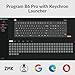 Keychron B6 Pro Ultra-Thin Wireless Keyboard, Full-Size ZMK with Numeric Keypad Quiet Typing, 2.4 GHz/Bluetooth 5.2/Wired Connection Long Battery Life, Compatible with Mac Windows Linux - Space Gray