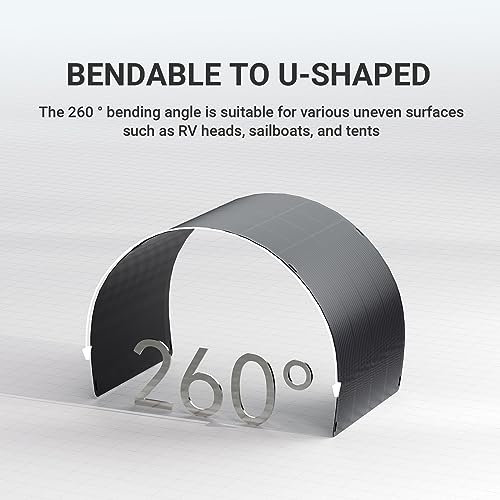 image for ALLPOWERS SF200 Flexible Solar Panel 200W 32V IP68 Monocrystalline Sol