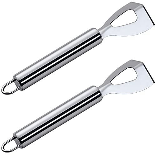 Dadamong 2Pcs Right Angle Butter Cutter, Stainless Steel Butter Knife Spreader, Square Cheese Cutter, Non-Stick Butter Cheese Slicer, Silver #TOP10
