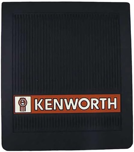 14 X 16 Inch Black Rubber Kenworth Logo Mud Flap