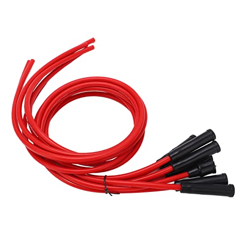 Kit de Fil D'allumage de Bougie D'allumage, Efficacité Améliorée de La Bougie D'injection Directe, Matériau en Métal et Silicone, Résistance Élevée et Haute Température Adaptée