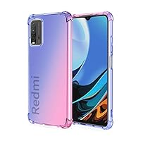 Cover Per Xiaomi Redmi Note 9T 5G – Custodia TPU A Gradiente Viola/Blu, Morbida, Anti-urto Con Angoli Rinforzati - 2