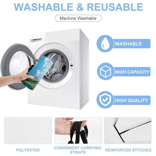 London Tote Bag for Women - Reusable Foldable Grocery Shopping Bag, Crossbody Shoulder Handbag 5