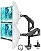 ARES WING Heavy Duty Dual Monitor Arm for 17-49 Inch Monitors, Height Adjustable Long Arm for Extra Large Screen, Dual Monitor Stand with USB A/C ports, Tilt, Swivel & Rotate, Max 44LBS, VESA 75/100
