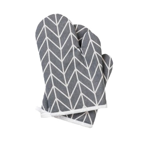 JAMAKALA Double Oven Gloves Made from Cotton,Oven Gloves Heat Resistant, Oven Mitt for Home Cooking Baking Grilling Barbecue Microwave Gauntlet