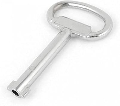 Electrical Cabinet Key, Metal, Silver, Round, Key Lock, Electrical Cabinet Locks