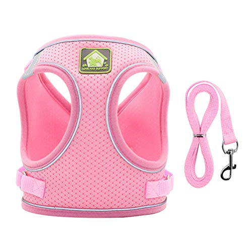 Acessórios para coleira de cachorro- Conjunto de colete e trela para cães Arreios para animais de es