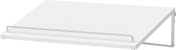 Closetmaid ShelfTrack Wood Angled Shoe Shelf Add-On Accessory for Closet Organizer, 6.38" H x 24" W x 14.27" D, White
