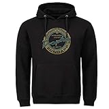 hochwertig verarbeitet P-T-D Trophy Hoodie schwarz (L)