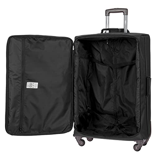 Bric's 30" Checked Luggage - Spinner-Style Suitcase for Women and Men - Sienna Collection - Black4