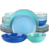 Vancasso Bonita Tafelservies voor 6 personen, 24-delig, aardewerk, modern eetcombiservies met ...