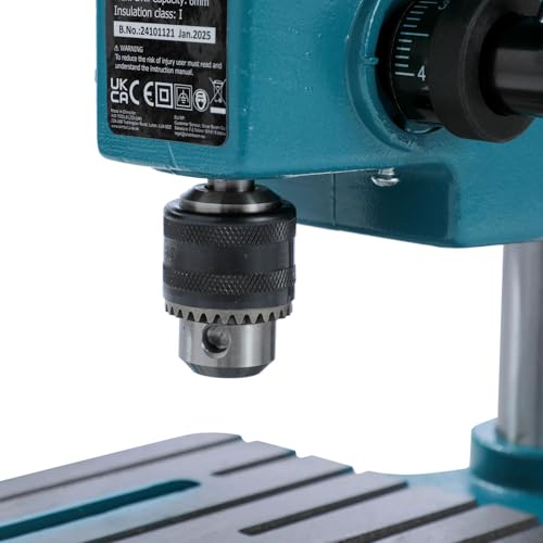 Miniatura 6 de Katsu 100w Mini Taladro De Columna De Pilar Prensa Banco De Trabajo Soporte Con Interruptor Electrónico De Velocidad Variable Y Portabrocas De 6mm Para Madera, Metal Y Plásticos
