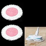 Ersatz BodentüCher Dampfbesen Wischmopp Pads - FüR Steam Dampfreiniger ErsatzbezüGe Wischbezug Porentiefe Reinigung Waschbar Langlebig ErsatztüCher Reiniungspad-Set Dampfhandschuh 2 StüCk 21x21cm