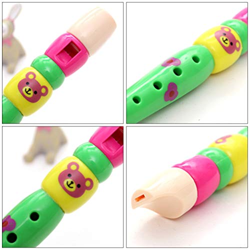 Tomaibaby 2 Stuks Kleine Houten Blokfluiten Kleurrijke Piccolofluit Voor Kinderen Peuters Leren Ritme Muziekinstrument… - Image 6