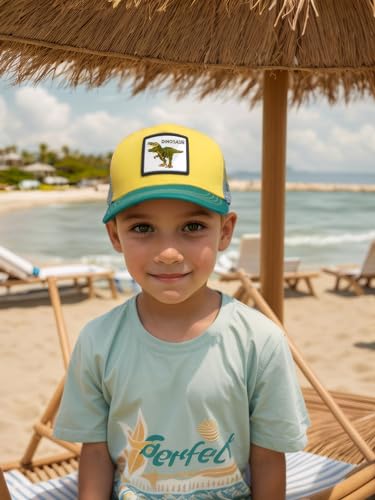 Boys' Trucker Hat Adjustable Mesh Snapback Toddler Baseball Cap for Kids Ages 2-92