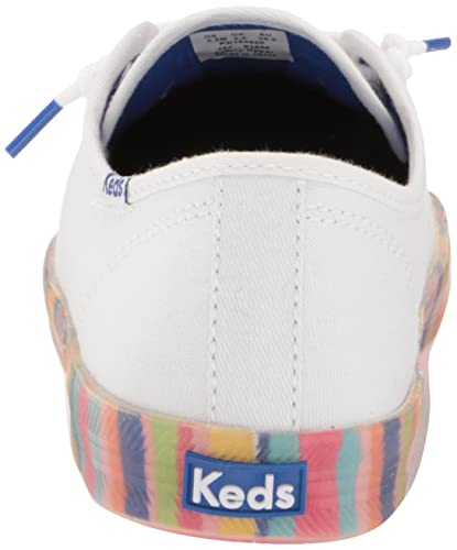 Keds Unisex Child Kickstart Sneaker, White/Multi, 2 Big Kid Us #TOP26