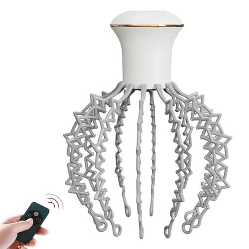 Scalp Massage Claw, Cordless Scalp Spider Massager, 6-Modes Portable Electric Head Scalp Massager with 500 mAh Battery, Rechargeable Head Scratcher Massager for Stresss Relief, Deep Sleep