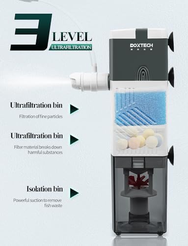 Boxtech Aquarium Internal Filter, 5-30 Gallon - 4