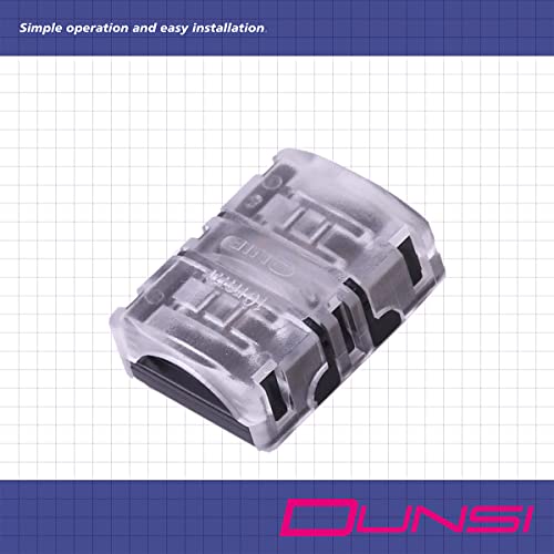 Dunsi 10Pcs Led Strip Connector 3 Pin Strip To Strip Waterproof Solderless Connector For Wide Digital Pixel Strip Light Ws2812B Ws2812 Ws2811 Dual Color Gapless 3 Pin Led Strip Connector #TOP2