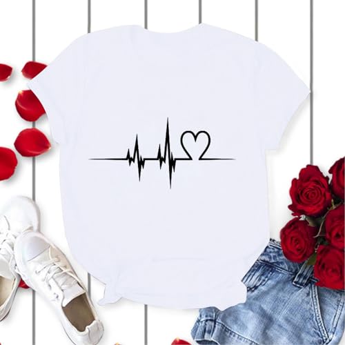Generic TSHIRTS FOR MENS COTTON Couples Shirts For Women And Men,Valentine'S Day Matching T Shirts thumb #6