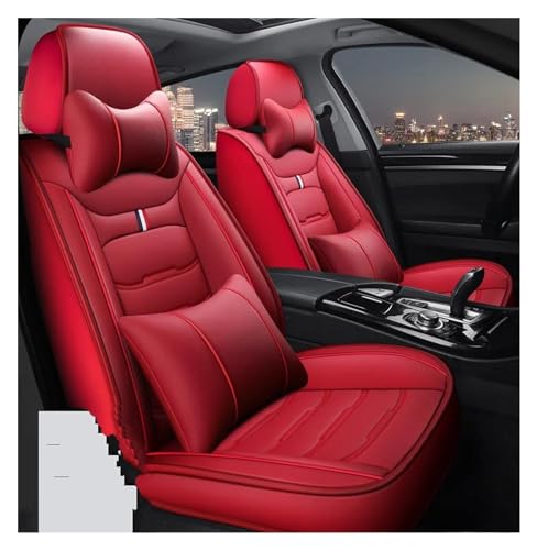 Housse de siège de voiture rouge luxe Toyota Prius Yaris protection cuir