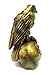 PTC Steampunk Dark Crow Raven Setting on Skull Skeleton Sculpture Statue