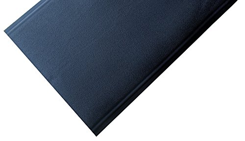 Tapis anti-fatigue pour sol dur Sof-stand Supreme noir de taille 24x36 pouces de mousse