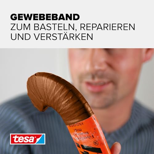 tesa extra Power Perfect Gewebeband - Braun - 2,75 m x 38 mm – Ansicht 2