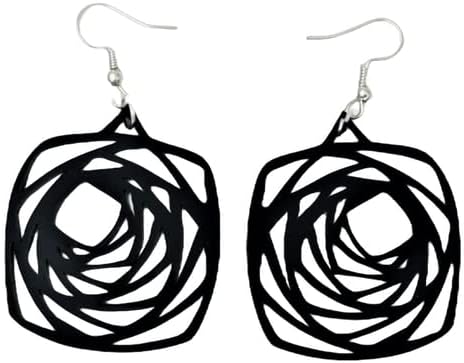 GNEXIN Latest Acrylic Earrings Traditional Light Weight Nature Black Jhumka Earrings For Women & Girls