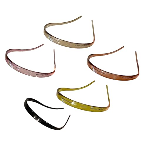 Ukbzxcmws 5 diademas simples y elegantes para el pelo, cómodas y modernas para mujeres y niñas