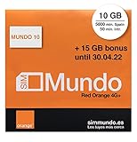 tarjeta prepago telefono 📱 TARJETA SIM DE PREPAGO – Aprovecha de 10 GB+15GB adicionales (25GB en total para tarjetas activadas hasta 30.04.22) en España y 7 GB de Roaming en Europa (Tarifa Mundo-10 sin saldo adicional).