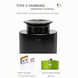 Dyfuzor Zapachowy do Samochodu USB, Dyfuzor do Domu w Samochodzie Czarny 50 m³ Natrysk Pionowy USB Cichy 800 MAH Regulowane Stężenie Zapachu z 3 Biegami Timer Samochodowy Dyfuzor