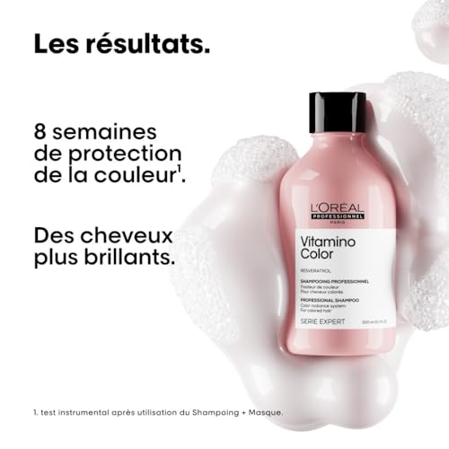 'Oréal Professionnel Shampoing Fixateur de couleur Cheveux Colorés & Méchés en Manque d'Éclat Anti Oxydant Prolonge & Sublime la Couleur Douceur & Brillance Vitamino Color Serie Expert 500ml - vue 3