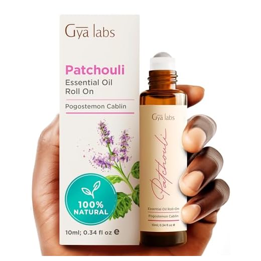 Gya Labs Patchouli Essential Oil Roll-On (10ml) - Earthy, Herbaceous & Relaxing Scent